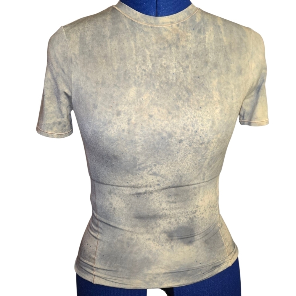 Lululemon Gray Blue Tie-Dye Gym Top "RARE" TIE DYE PRINT. ATHLETIC WOMENS TOP - Picture 5 of 8